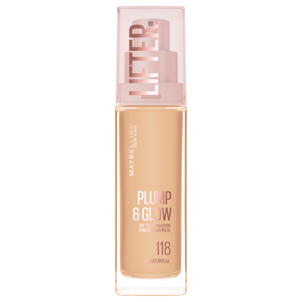 Maybelline Lifter Plump & Glow Podkład Rozświetlający 118 Maybelline Lifter Plump & Glow Podkład Rozświetlający 118