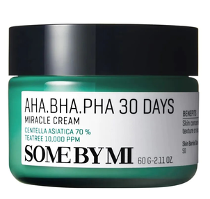 Some By Mi AHA.BHA.PHA 30 Days Miracle Cream Łagodzący Krem do Twarzy 60g Some By Mi AHA.BHA.PHA 30 Days Miracle Cream Łagodzący Krem do Twarzy 60g
