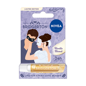 NIVEA Bridgerton Edition Pielęgnująca Pomadka do Ust Vanilla Biscuit