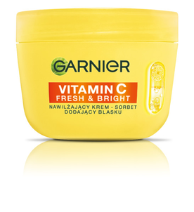 Garnier Vitamin C Fresh & Bright Nawilżający Krem-Sorbet do Twarzy 85ml Garnier Vitamin C Fresh & Bright Nawilżający Krem-Sorbet do Twarzy 85ml