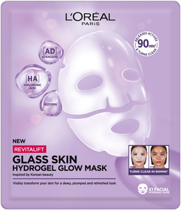 Loreal Revitalift Glass Skin Hydrożelowa Maska Rozświetlająca Loreal Revitalift Glass Skin Hydrożelowa Maska Rozświetlająca