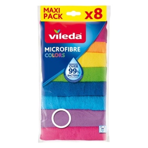 Vileda Ściereczki z Mikrofibry 8 Sztuk