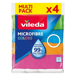 Vileda Ściereczki z Mikrofibry 4 Sztuki