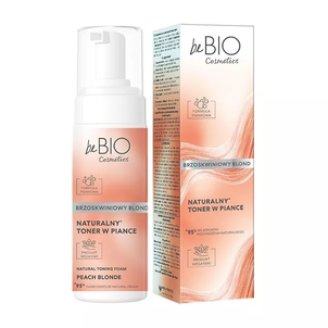 beBIO Cosmetics Naturalny Toner do Włosów w Piance Brzoskwiniowy Blond 120ml