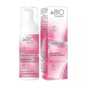 beBIO Cosmetics Naturalny Toner do Włosów w Piance Truskawkowy Blond 120ml