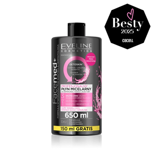 Eveline Facemed+ Detoskin Płyn Micelarny 3w1 650ml