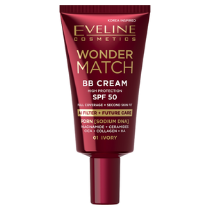 Eveline Wonder Match Krem BB z Filtrem SPF50 01 Ivory