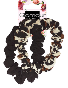 Glamour Zestaw Dwóch Gumek do Włosów