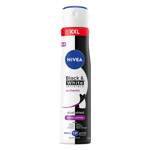 NIVEA Black&White Invisible Authentic Antyperspirant w Sprayu 72h 250ml