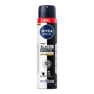 NIVEA Men Black&White Invisible Epic Night Antyperspirant w Sprayu 72h 250ml