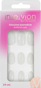 Inter-Vion Sztuczne Paznokcie w Kształcie Migdału Mleczne Inter-Vion Sztuczne Paznokcie w Kształcie Migdału Mleczne