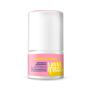 Farmona Tutti Frutti Naturalny Dezodorant z Kwasami AHA bez Soli Aluminium Happy Citrus 50ml Farmona Tutti Frutti Naturalny Dezodorant z Kwasami AHA bez Soli Aluminium Happy Citrus 50ml