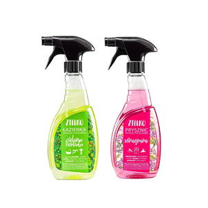 Zestaw ZIELKO Płyn do Mycia Kabin Prysznicowych Winogrono 500ml + ZIELKO Płyn do Czyszczenia Łazienki Zielona Herbata 500ml Zestaw ZIELKO Płyn do Mycia Kabin Prysznicowych Winogrono 500ml + ZIELKO Płyn do Czyszczenia Łazienki Zielona Herbata 500ml