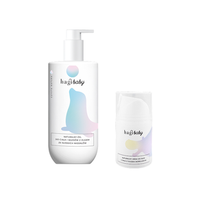 Zestaw Hagi Baby Krem do Buzi i Ciała + Naturalny Żel do Ciała i Włosów Zestaw Hagi Baby Krem do Buzi i Ciała + Naturalny Żel do Ciała i Włosów