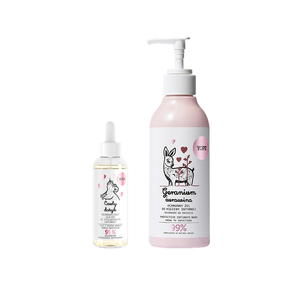 Zestaw Yope Czuły Dotyk Olejek do Pielęgnacji Intymnej 50ml + Yope Płyn do Higieny Intymnej Geranium i Żurawina 300ml