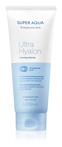 Missha Super Aqua Ultra Hyalron Oczyszczająca Pianka do twarzy 200ml