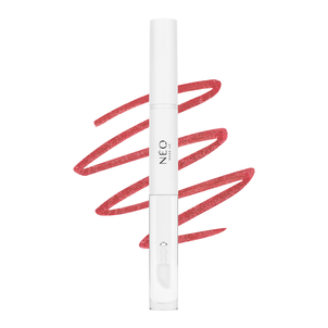 Neo Make Up 2w1 Konturówka z Błyszczykiem do Ust 01 Bold Red
