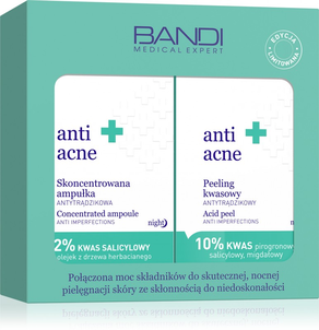 Bandi Anti Acne + Zestaw Antytrądzikowy Peeling Kwasowy + Ampułka
