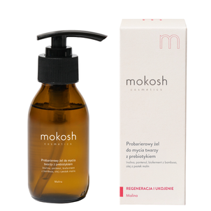 Mokosh Probarierowy Żel do Mycia Twarzy z Prebiotykiem Malina 90ml Mokosh Probarierowy Żel do Mycia Twarzy z Prebiotykiem Malina 90ml