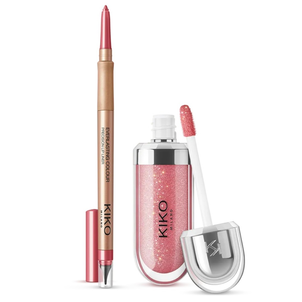 KIKO Milano Lip Combo Set Zestaw Nawilżający Błyszczyk i Dopasowana Konturówka 01