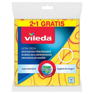 Vileda Ściereczka z Jonami Srebra z Mikrofibrą 3 sztuki Vileda Ściereczka z Jonami Srebra z Mikrofibrą 3 sztuki