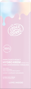 FaceBoom Hydro Krem Nawilżająco-Kojący na Dzień i Noc Cera Sucha i Wrażliwa 50ml FaceBoom Hydro Krem Nawilżająco-Kojący na Dzień i Noc Cera Sucha i Wrażliwa 50ml