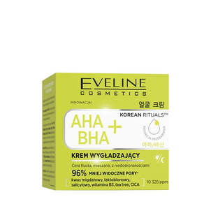 Eveline Korean Rituals AHA BHA+ Wygładzający Krem do Twarzy 50ml Eveline Korean Rituals AHA BHA+ Wygładzający Krem do Twarzy 50ml