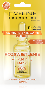 Eveline Korean Skincare Rozświetlająca Maseczka do Twarzy z Witaminą C Eveline Korean Skincare Rozświetlająca Maseczka do Twarzy z Witaminą C