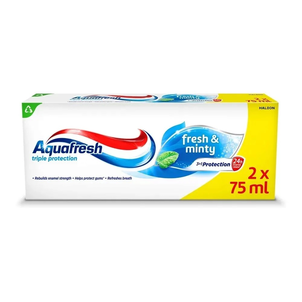 Aquafresh Pasta do Zębów Fresh & Minty 2x75ml Aquafresh Pasta do Zębów Fresh & Minty 2x75ml