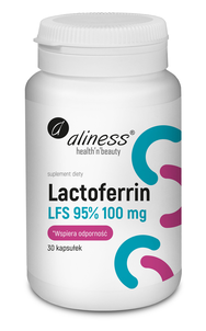 Aliness Lactoferrin LFS 95% 100mg Suplement Diety 30 Kapsułek