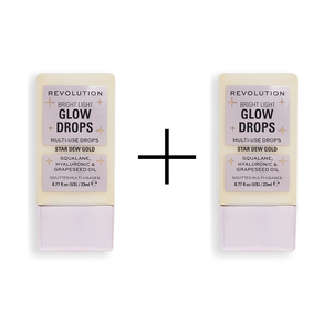 Makeup Revolution Bright Light Glow Drops Rozświetlacz w Kroplach 23ml 1+1