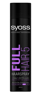 Syoss Full Hair 5 Lakier do Włosów o Bardzo Mocnym Utrwaleniu 400ml Syoss Full Hair 5 Lakier do Włosów o Bardzo Mocnym Utrwaleniu 400ml