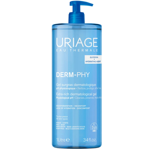 Uriage Derm-Phy Żel do Mycia Twarzy i Ciała 1l Uriage Derm-Phy Żel do Mycia Twarzy i Ciała 1l
