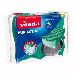 Vileda Pur Active Gąbka do Mycia do Naczyń 2 Sztuki
