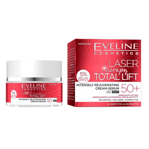 Eveline Laser Therapy Total Lift Silnie Odmładzający Krem-Serum 50+ 50ml