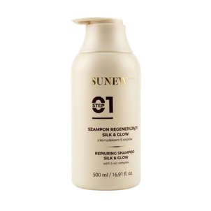 SunewMed+ Szampon Regenerujący Silk & Glow z Kompleksem 5 Olejków 500ml SunewMed+ Szampon Regenerujący Silk & Glow z Kompleksem 5 Olejków 500ml