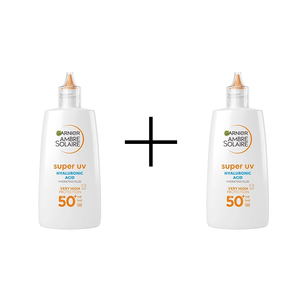 Garnier Ambre Solaire Fluid Ochronny Kwas Hialuronowy SPF50 40ml 1+1