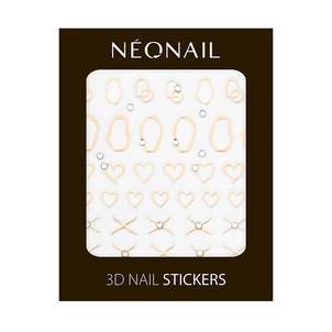 Neonail Nail Stickers Naklejki 3D na Paznokcie 03 Gold Abstract Neonail Nail Stickers Naklejki 3D na Paznokcie 03 Gold Abstract