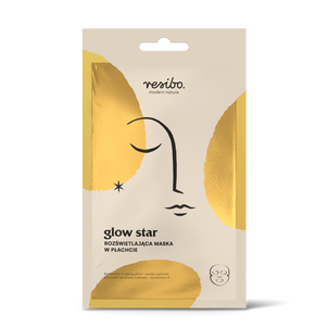 Resibo Glow Star Rozświetlająca Maska w Płachcie