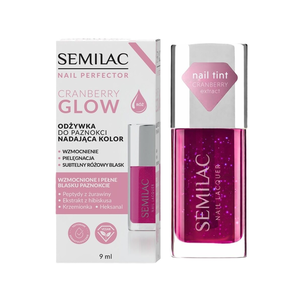 Semilac Nail Perfector Odżywka do Paznokci Nadająca Kolor Cranberry Glow 9ml