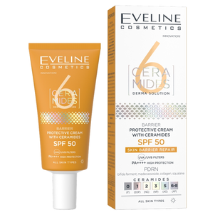Eveline 6 Ceramides Barierowy Krem Ochronny z Ceramidami SPF50 30ml