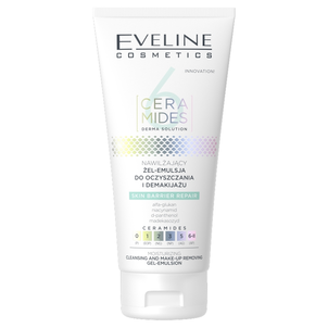 Eveline 6 Ceramides Nawilżający Żel Emulsja do Oczyszczania i Demakijażu 150ml