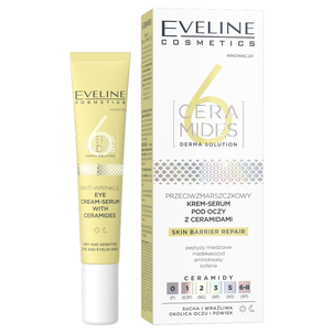 Eveline 6 Ceramides Przeciwzmarszczkowy Krem-Serum pod Oczy z Ceramidami 20ml Eveline 6 Ceramides Przeciwzmarszczkowy Krem-Serum pod Oczy z Ceramidami 20ml