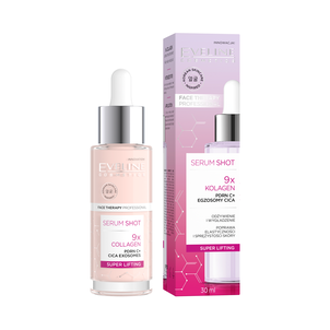 Eveline Serum Shot 9x Kolagen Liftingujące Serum do Twarzy 30ml Eveline Serum Shot 9x Kolagen Liftingujące Serum do Twarzy 30ml