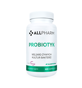 ALLNUTRITION Probiotyk Suplement Diety 120 Kapsułek ALLNUTRITION Probiotyk Suplement Diety 120 Kapsułek