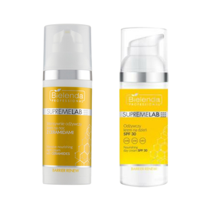 Zestaw Bielenda SupremeLAB Barrier Renew: krem na noc + krem na dzień SPF30