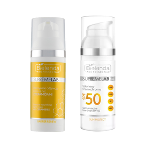 Zestaw Bielenda SupremeLAB: krem na noc Barrier Renew + krem ochronny SPF50 Zestaw Bielenda SupremeLAB: krem na noc Barrier Renew + krem ochronny SPF50