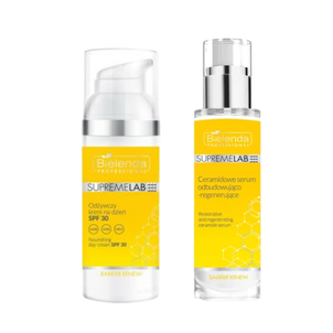 Zestaw Bielenda SupremeLAB Barrier Renew: serum ceramidowe + krem na dzień SPF30 Zestaw Bielenda SupremeLAB Barrier Renew: serum ceramidowe + krem na dzień SPF30