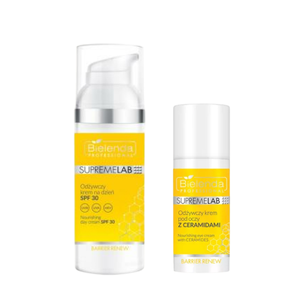 Zestaw Bielenda SupremeLAB Barrier Renew: krem pod oczy + krem na dzień SPF30 Zestaw Bielenda SupremeLAB Barrier Renew: krem pod oczy + krem na dzień SPF30