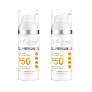 Zestaw 2 × Bielenda Professional SupremeLAB Satynowy Krem Ochronny SPF50 Zestaw 2 × Bielenda Professional SupremeLAB Satynowy Krem Ochronny SPF50